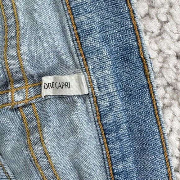 Rag & Bone Dre Capri Distressed Raw Hem Marina Wash - Picture 7 of 15